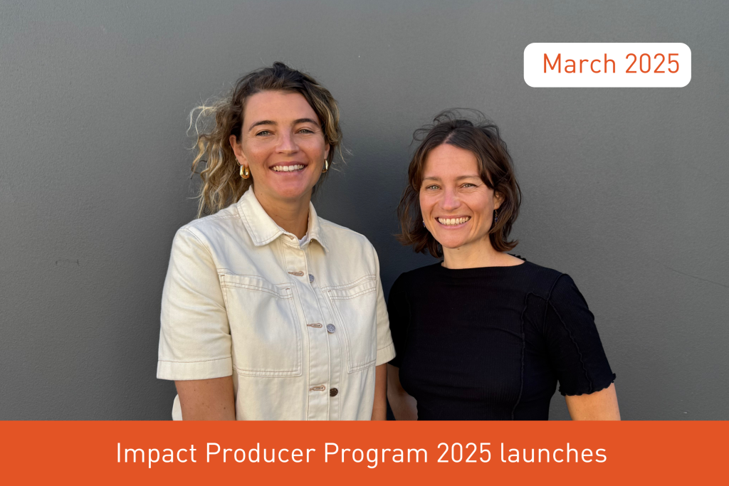 17 2025 Impact Producer Program participants Matisse and Jess